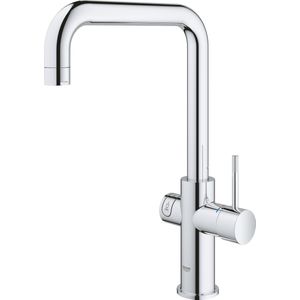 GROHE Red 3 in 1 Kokendwaterkraan - U-uitloop - 7L boiler - Met mengventiel – Chroom