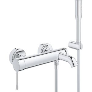 GROHE Essence New Badkraan - met EcoJoy® - Incl. Doucheset - Chroom