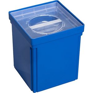 Allit inzetbakje blauw + deksel 108x108x130