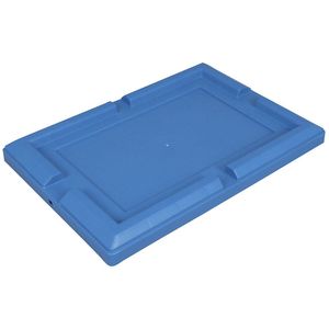 Deksel voor transportbak, VE = 4 stuks, stolpdeksel, blauw