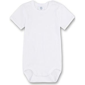 Sanetta 320500 - Body korte mouwen, Basic Collection, Organic Cotton wit, wit (wit), 62 cm
