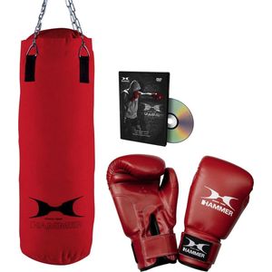 Hammer FIT Boxing Set - 60 cm Bokszak + 10 oz Bokshandschoenen + DVD
