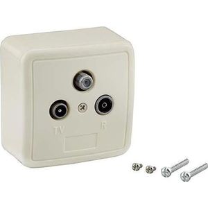 E+P BKV 15 TV (coaxiaal) Wit stopcontact (Antennekabel), Antennekabel