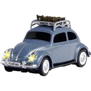Carson 500504149 1:87 VW Kever wintersportversie 2,4GHz 100% - rijklaar model, RC auto, H0 auto, RC model, diorama voertuig
