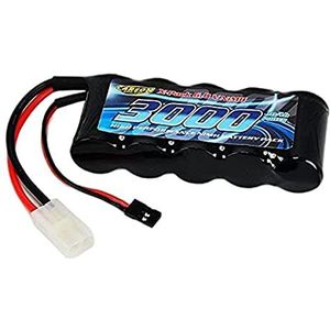 Carson 500608143 Ontvangst 6V/3000mAh NiMH TAM/JR-RC, reservebatterij, accu voor op afstand bestuurde auto's, RC-accessoires