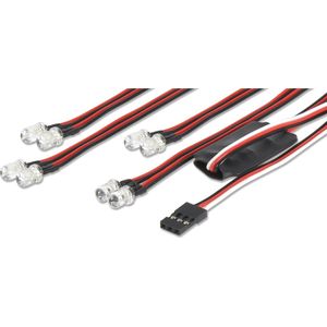 Carson Modellsport Verlichtingsset Rood, Wit 4.4 - 6 V 500906240