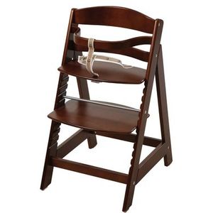 roba Sit Up III kinderstoel van bruin geverfd hout - in hoogte verstelbaar - van 6 maanden tot 70 kg - robuuste babystoel met veiligheidsstang