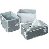 Roba Pflegeorganizer  3er-Set  Little Stars ¦ grau Aufbewahren & Ordnen > Aufbewahrungsboxen - Sconto