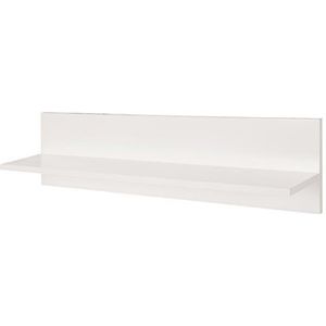 Roba Universele wandplank, wandboard Canadian White, inrichtingsrek, boekenkast, wit