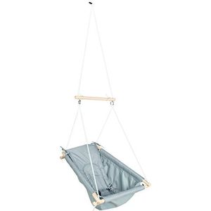 roba Hangstoel voor kinderen - verstelbaar van schommelbed tot schommelzitje - binnen/buiten - tot ca. 6 jaar/30 kg - taupe/ grijs