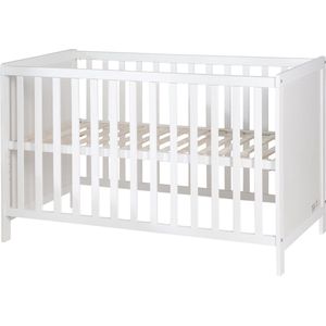 Baby- & Beistellbett 2in1 'Hamburg' ca. ca. 60x120 cm, weiß, verstellbar, inkl. 5 Schlupfsprossen