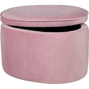 Roba Poef Lil Sofa Junior 33 X 42 X 27 Cm Fluweel Roze