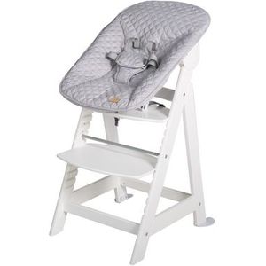 Roba Kinderstoel Born Up Wit Set 2-in-1 Incl. Wipstoeltje Style Grijs