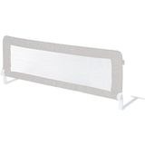 Bettschutzgitter Klipp-Klapp ca. 100 cm, Rausfallschutz klappbar für Babys & Kinder, ca. 50 cm hoch, grau