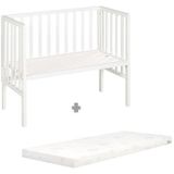 roba Co-sleeper safe asleep® 2 in 1 wit + matras