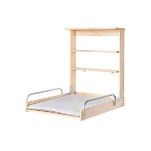 Roba - Wandmontage Aankleedplank - Wit - Microvezel - Inclusief Aankleedkussen