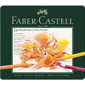 Faber-Castell kleurpotloden - Polychromos - 24 stuks in blik - FC-110024