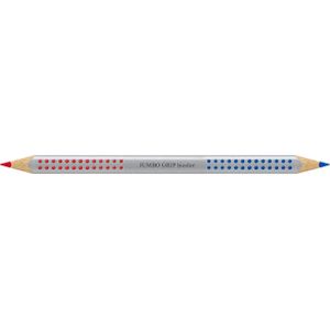 Faber-Castell 110910 - Jumbo Grip letterscheidstift tweekleurig rood en blauw, 1 stuk