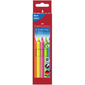Faber Castell Farbstift Jumbo Grip Neon sortiert VE=5 Stück Etui
