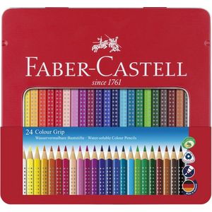 Faber-Castell kleurpotloden - Colour Grip - blik 24 stuks - FC-112423