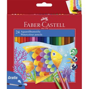 Faber-Castell aquarelpotlood - etui 24 stuks + penseel - FC-114425