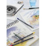 Aquarellstift Goldfaber helioblau r&#246;tlich