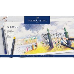 Faber-Castell - Goldfaber Farbstift, 36er Metalletui (114736)