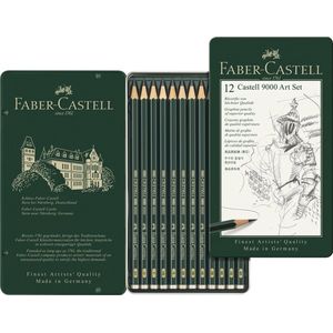 Faber-Castell grafietpotlood - serie 9000 - bliketui a 12 stuks - FC-119065