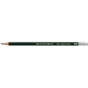 Faber-Castell grafietpotlood - serie 9000 - B - met gum - FC-119201