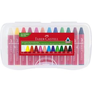 FABER-CASTELL Wachsmalstifte 12 Stifte