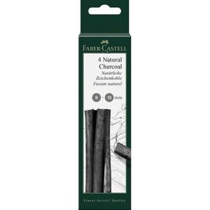 Faber Castell 4 natural charcoal 9-15mm 129498
