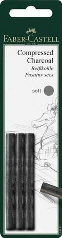 Rei&#223;kohle Pitt monochrom soft auf Blisterkarte