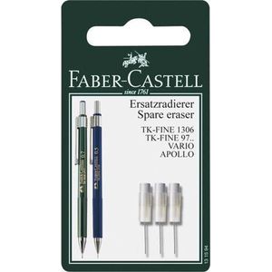 5 x Faber Castell Ersatzradierer TK-Fine Blisterkarte mit 3 Stück