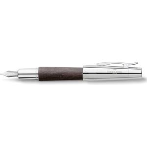 Faber-Castell 148220 - vulpen e-motion hout, zwart, veerbreedte M, incl. geschenkverpakking en converter