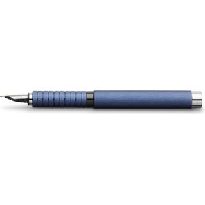 Faber-Castell Essentio 148443 vulpen, aluminium, blauw