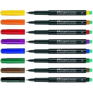 Faber Castell Folienschreiber permanent S VE=4 Stück 4 Farben