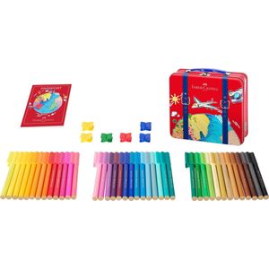 Faber-Castell viltstiften - Connector - cadeauset - 46 stuks in reiskoffer - FC-155535