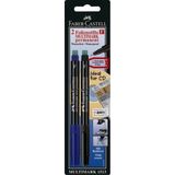 Faber-Castell, Marker, C.Marker Multimark perm. F bl/sw 2xBK 156295 (Zwart, 0.60 mm, 2 x)