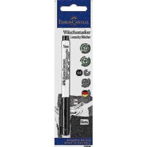 Faber-Castell Textilmarker Wäschemarker schwarz mit Rundspitze
