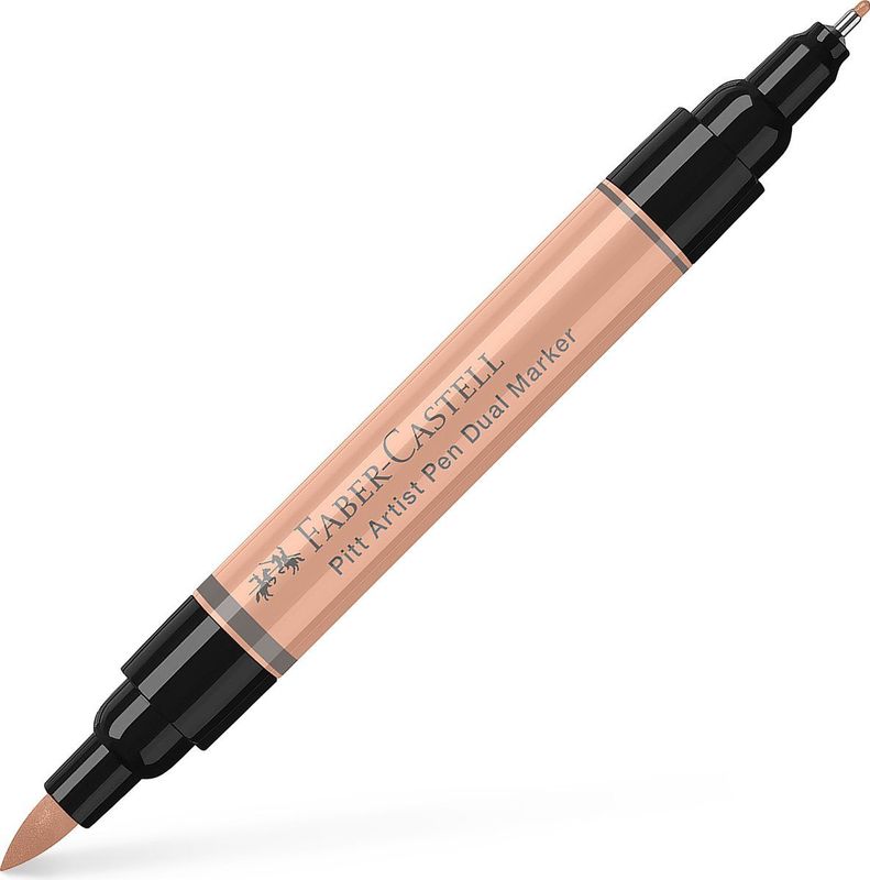 Faber-Castell tekenstift - Pitt Artist Pen - 132 beige rood - duomarkers - dubbelzijdige stift - FC-162132