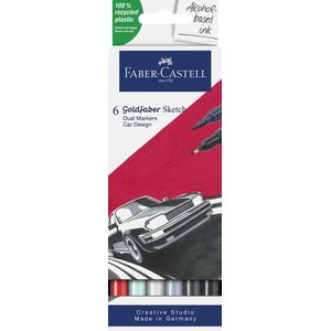 Faber-Castell sketchmarker - Goldfaber - Car Design set - 6 kleuren - FC-164813