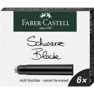 10 x Faber Castell Tintenpatrone für Füllhalter Design und GvFC schwar