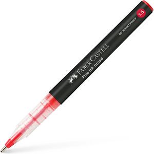 FABER-CASTELL Free Ink Tintenroller grau 1,5 mm, Schreibfarbe: rot, 1 St.
