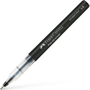 FABER-CASTELL Free Ink Tintenroller grau 1,5 mm, Schreibfarbe: schwarz, 1 St.
