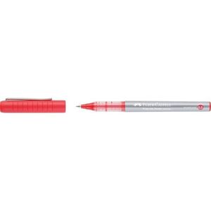FABER-CASTELL Free Ink Tintenroller grau 0,5 mm, Schreibfarbe: rot, 1 St.