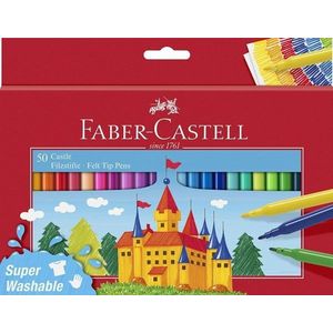 Faber-Castell Filzstift Faber-Castell Castle Filzstift - 50er Kartonetui