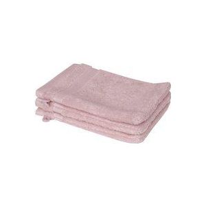 Schöner Wohnen Badstof handdoekenset, katoen, roze, 16 x 21 cm, 3 stuks