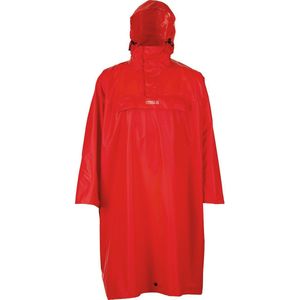 XPLUS - Wandelponcho - Groen - Polyester - Met Capuchon en Grote Borstzak