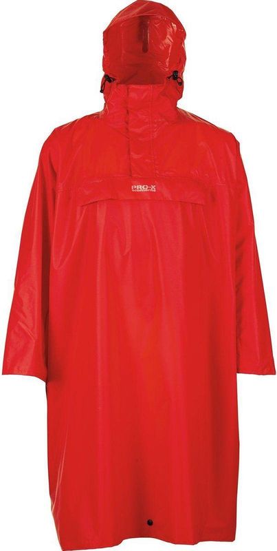 Pro-X Elements Poncho - Rood - Polyamide - Waterdicht