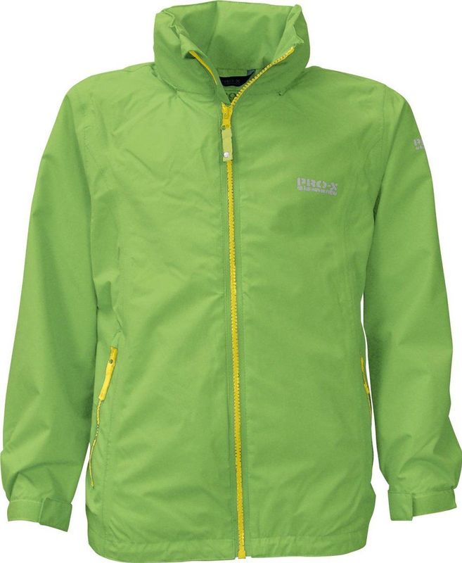 Pro-X Elements - PXE lichtgewicht regenjas voor meisjes - Lina - Kiwi groen - maat 140cm